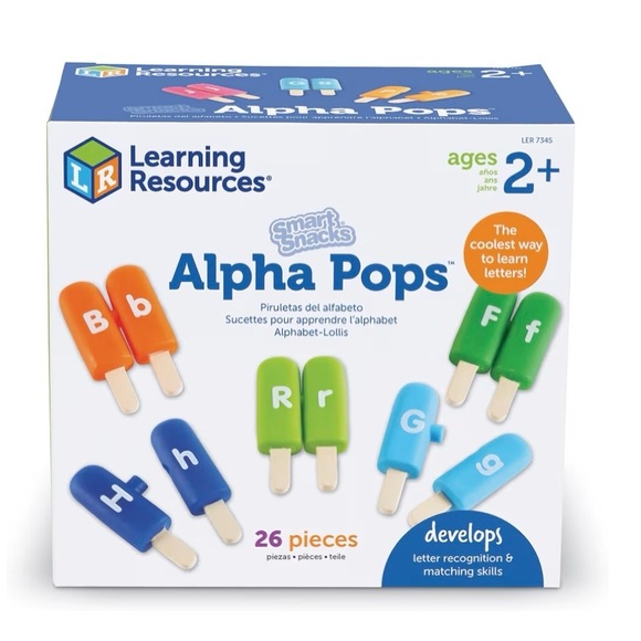 Colorful Alphabet Matching Popsicle Set - Picture 3 of 4